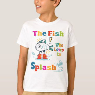 De vis die graag spettert t-shirt