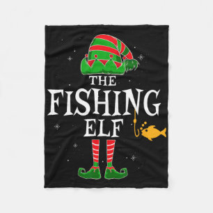 De Vis Elf Groep Matching Familie Kerst Visser Fun Fleece Deken
