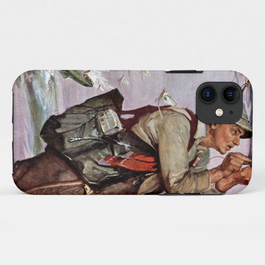 De vis pompt. Case-Mate iPhone case (Achterkant (horizontaal))