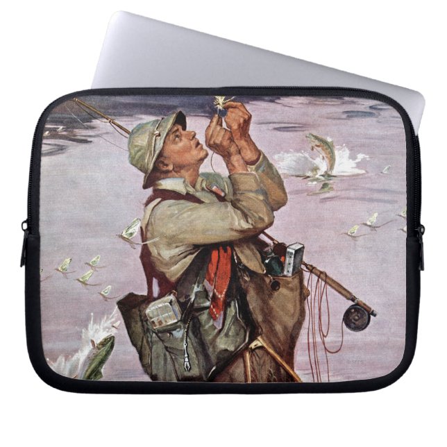 De vis pompt. laptop sleeve (Voorkant)