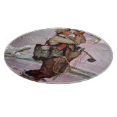 De vis pompt. snijplank (Hoek)