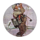 De vis pompt. snijplank (Voorkant)