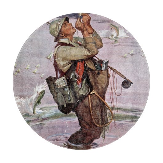 De vis pompt. snijplank (Voorkant)