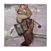 De vis pompt. tegeltje (Voorkant)