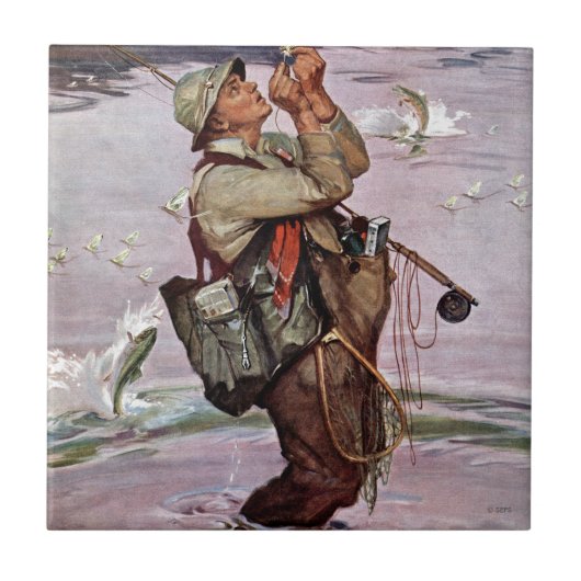 De vis pompt. tegeltje (Voorkant)