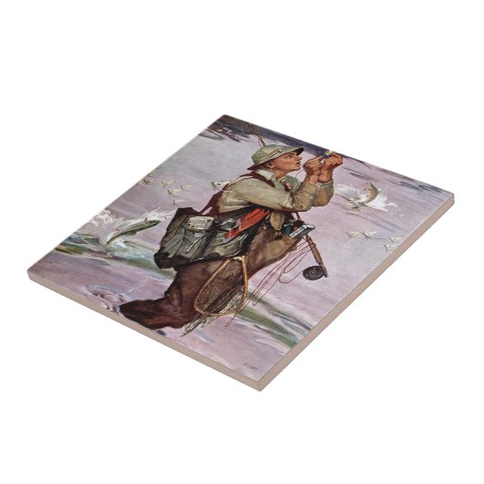 De vis pompt. tegeltje (Zijkant)