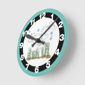 De vis Pond verbindt de Stippen Ronde Klok (Hoek)