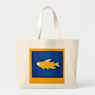 De vis van 1998 grote tote bag