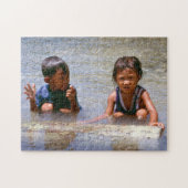 De vis was zo groot. legpuzzel (Horizontaal)