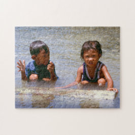 De vis was zo groot. legpuzzel