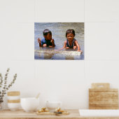 De vis was zo groot. poster (Keuken)