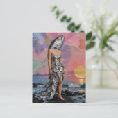 De Visdame Collage Briefkaart (Staand voorkant)