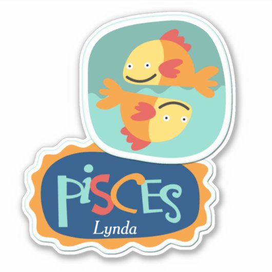 De visdierentuinverbinding wordt gespoten sticker (Voorkant)