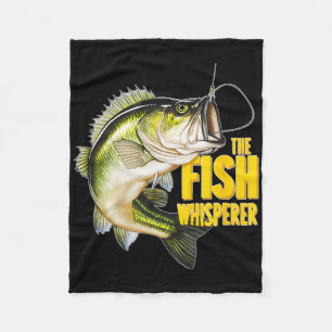 De Visfluisteraar Vis Noveltie Visser Cadeau  Fleece Deken