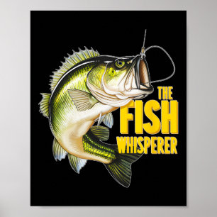 De Visfluisteraar Vis Noveltieit Visser Cadeau Poster