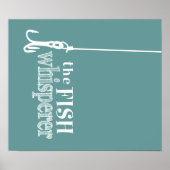 De visgroothandelaar (aanpasbare kleuren) poster (Voorkant)