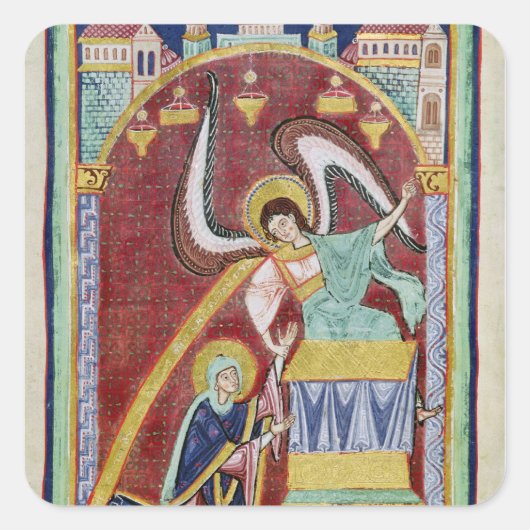 De visie op de St. Aldegondius Vierkante Sticker (Voorkant)