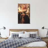 De visie op St. Alphonsus Rodriguez Canvas Afdruk (Insitu (Slaapkamer))