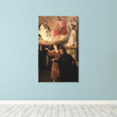 De visie op St. Alphonsus Rodriguez Canvas Afdruk (Insitu (Houten vloer))