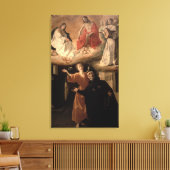 De visie op St. Alphonsus Rodriguez Canvas Afdruk (Insitu (Woonkamer))
