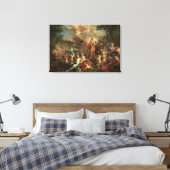 De visie van Aeneas op de Elysiaanse velden Canvas Afdruk (Insitu (Slaapkamer))