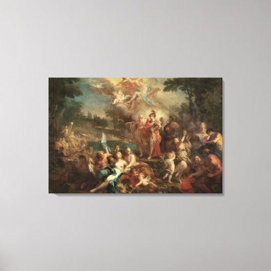 De visie van Aeneas op de Elysiaanse velden Canvas Afdruk (Voorkant)