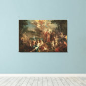 De visie van Aeneas op de Elysiaanse velden Canvas Afdruk (Insitu (Houten vloer))