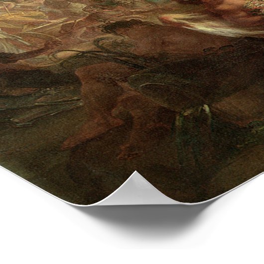 De visie van Aeneas op de Elysiaanse velden Poster (Hoek)