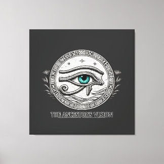 De Visie van de Voorouder | Oog van Horus Canvas Afdruk