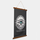 De Visie van de Voorouder | Oog van Horus Hangend Wandkleed (Gebogen)
