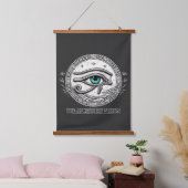 De Visie van de Voorouder | Oog van Horus Hangend Wandkleed (Slaapkamer)