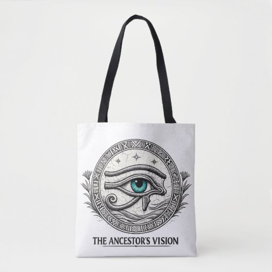 De Visie van de Voorouder | Oog van Horus Tote Bag (Voorkant)