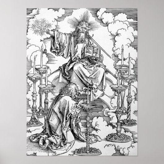 De visie van de zeven kaarsenlokken poster (Voorkant)