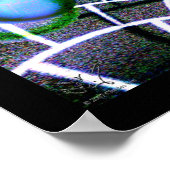 De visie van een oneindig universum in een finite  poster (Hoek)