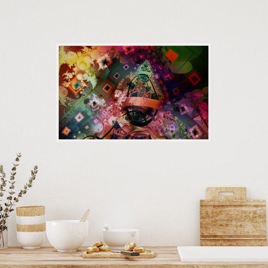 De visie van het gekke Man Poster (Keuken)