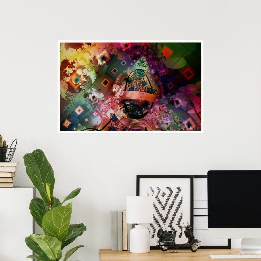 De visie van het gekke Man Poster (Thuiskantoor)