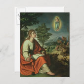 De visie van John de Evangelist op Patmos Briefkaart (Voorkant / Achterkant)