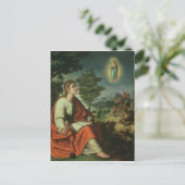 De visie van John de Evangelist op Patmos Briefkaart (Staand voorkant)