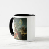 De visie van John de Evangelist op Patmos Mok (Voorkant links)