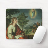 De visie van John de Evangelist op Patmos Muismat (Met muis)