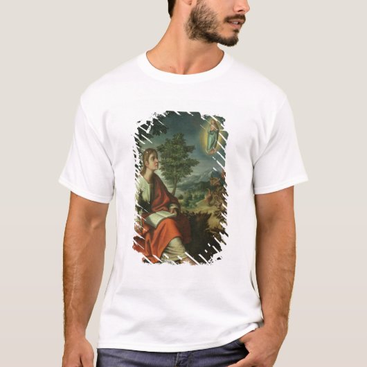 De visie van John de Evangelist op Patmos T-shirt (Voorkant)