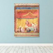 De visie van paus Gregorius IX 1297-99 Canvas Afdruk (Insitu (Houten vloer))