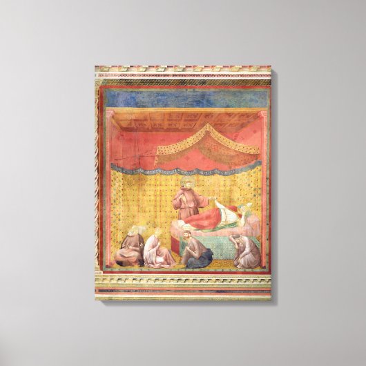 De visie van paus Gregorius IX 1297-99 Canvas Afdruk (Voorkant)