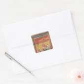 De visie van paus Gregorius IX 1297-99 Vierkante Sticker (Envelop)