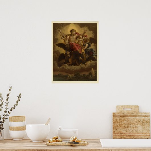 De visie van profeet Ezekiel Poster (Keuken)