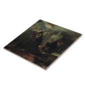 De visie van St. Francis van Paola Tegeltje (Zijkant)