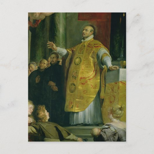 De visie van St. Ignatius van Loyola Briefkaart (Voorkant)