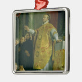 De visie van St. Ignatius van Loyola Metalen Ornament (Links)