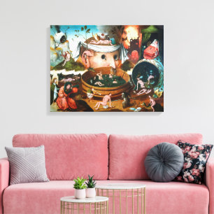 De visie van Tondal   Hieronymus Bosch   Canvas Afdruk