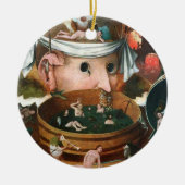 de visie van tondal - Hieronymus bosch Keramisch Ornament (Voorkant)